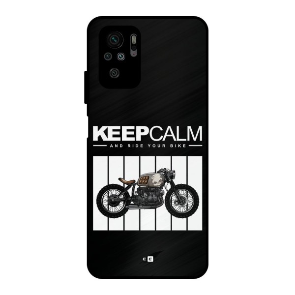 Keeps Calm Metal Back Case for Redmi Note 10