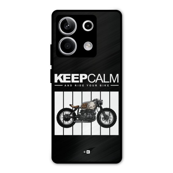 Keeps Calm Metal Back Case for Redmi Note 13 5G