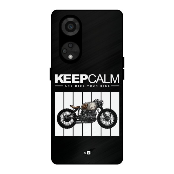 Keeps Calm Metal Back Case for Reno8 T 5G