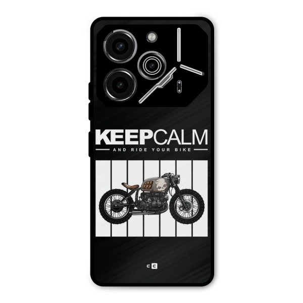 Keeps Calm Metal Back Case for Tecno Pova 6 Pro