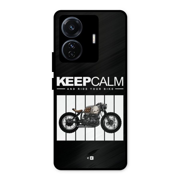 Keeps Calm Metal Back Case for Vivo T1 Pro