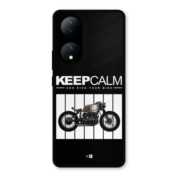 Keeps Calm Metal Back Case for Vivo T2