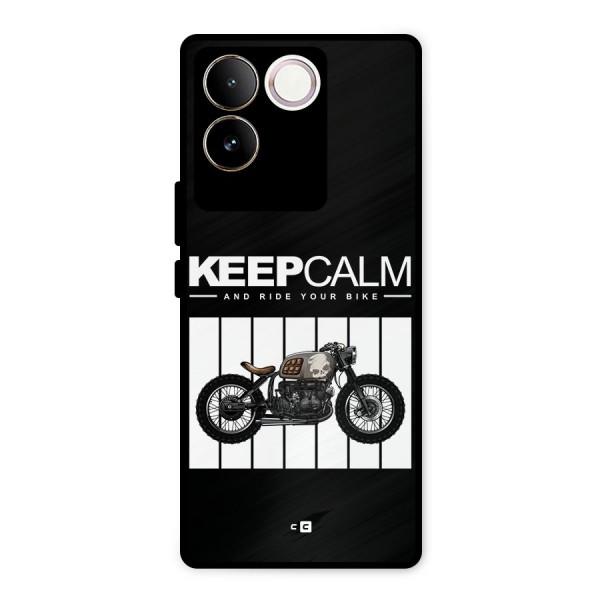 Keeps Calm Metal Back Case for Vivo T2 Pro