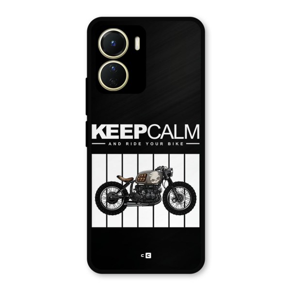 Keeps Calm Metal Back Case for Vivo T2x