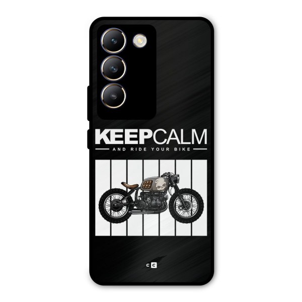 Keeps Calm Metal Back Case for Vivo T3 5G