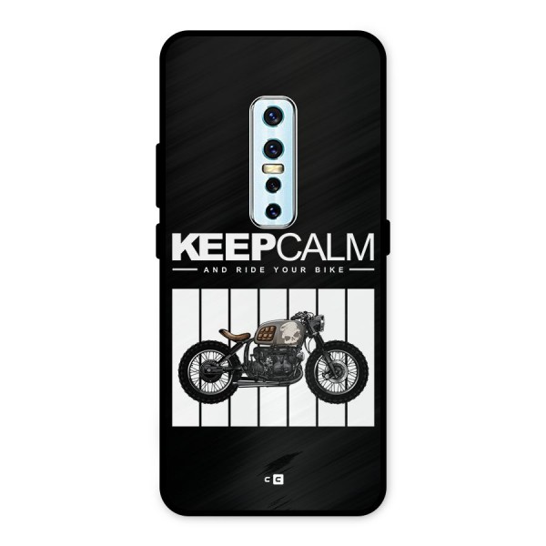 Keeps Calm Metal Back Case for Vivo V17 Pro