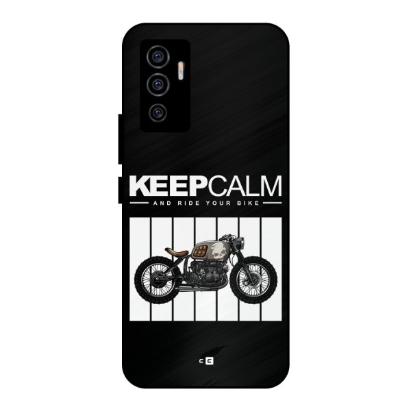 Keeps Calm Metal Back Case for Vivo V23e