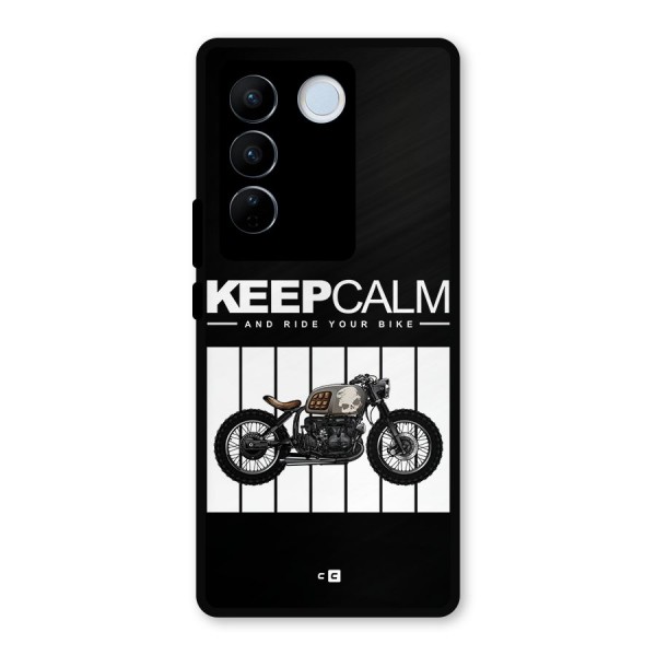 Keeps Calm Metal Back Case for Vivo V27