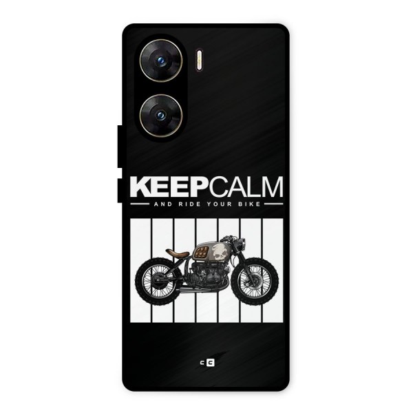 Keeps Calm Metal Back Case for Vivo V29e