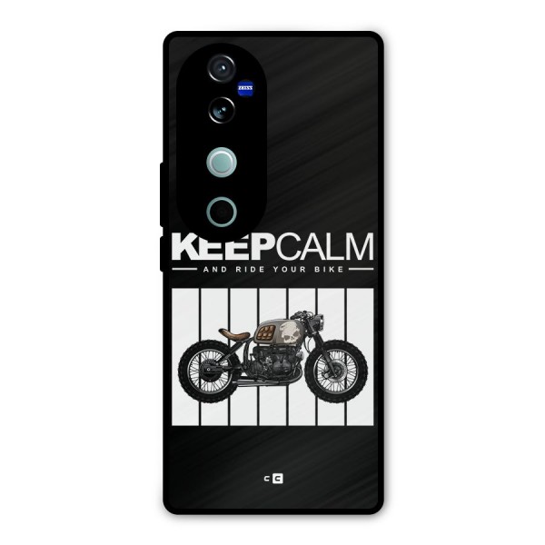 Keeps Calm Metal Back Case for Vivo V40 Pro