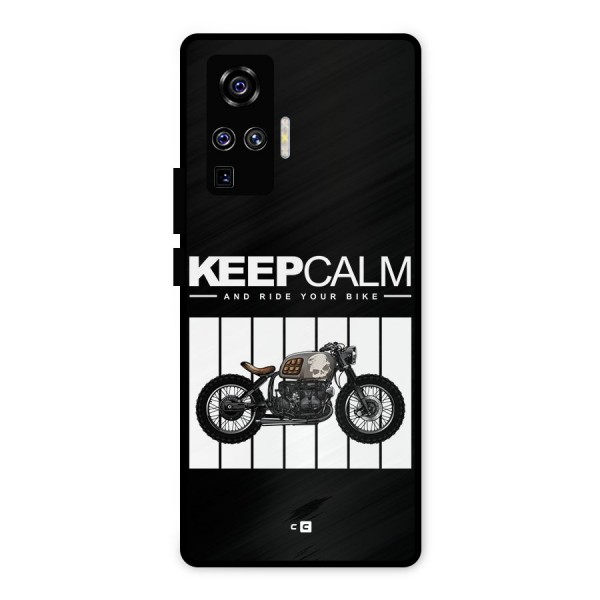 Keeps Calm Metal Back Case for Vivo X50 Pro