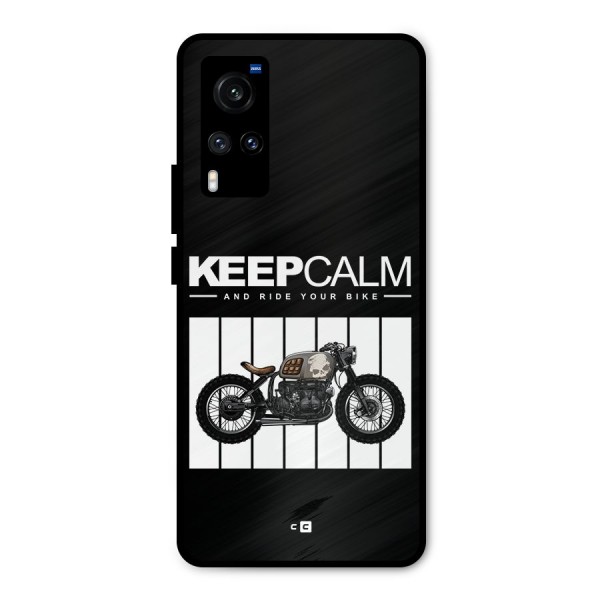 Keeps Calm Metal Back Case for Vivo X60