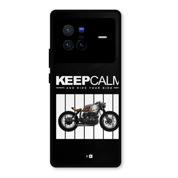 Keeps Calm Metal Back Case for Vivo X80