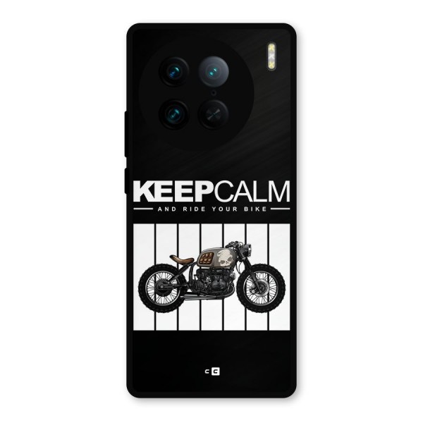 Keeps Calm Metal Back Case for Vivo X90 Pro