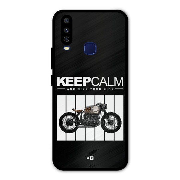 Keeps Calm Metal Back Case for Vivo Y12