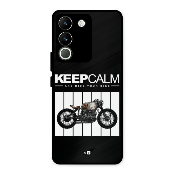 Keeps Calm Metal Back Case for Vivo Y200