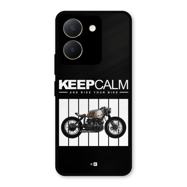 Keeps Calm Metal Back Case for Vivo Y36