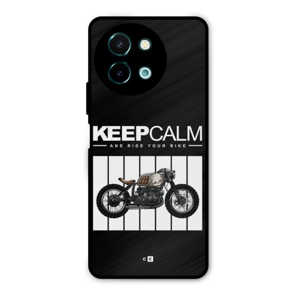 Keeps Calm Metal Back Case for Vivo Y58