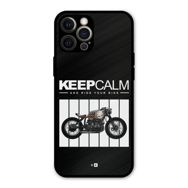 Keeps Calm Metal Back Case for iPhone 12 Pro Max