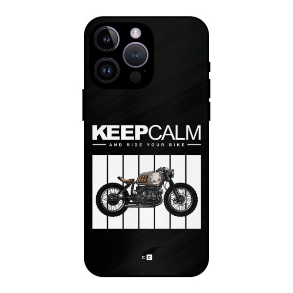 Keeps Calm Metal Back Case for iPhone 14 Pro Max