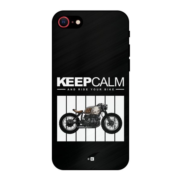 Keeps Calm Metal Back Case for iPhone SE 2020