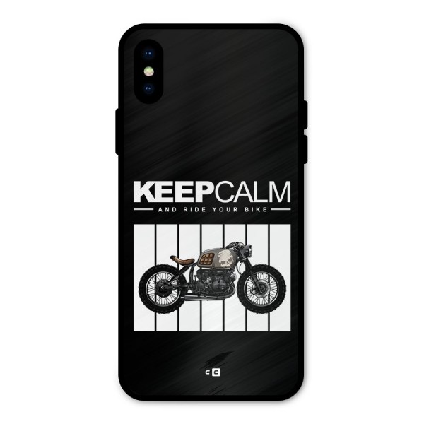 Keeps Calm Metal Back Case for iPhone X