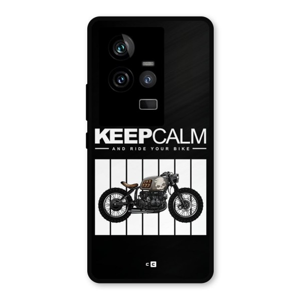 Keeps Calm Metal Back Case for iQOO 11 5G