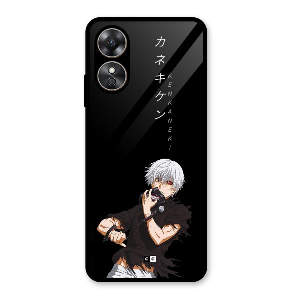 Ken Kanek Unveiling Mask Glass Back Case for Oppo A17