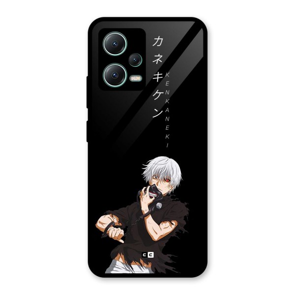 Ken Kanek Unveiling Mask Glass Back Case for Poco X5