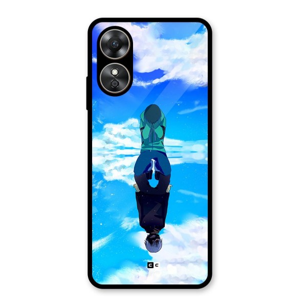 Ken Kaneki Reflection Glass Back Case for Oppo A17