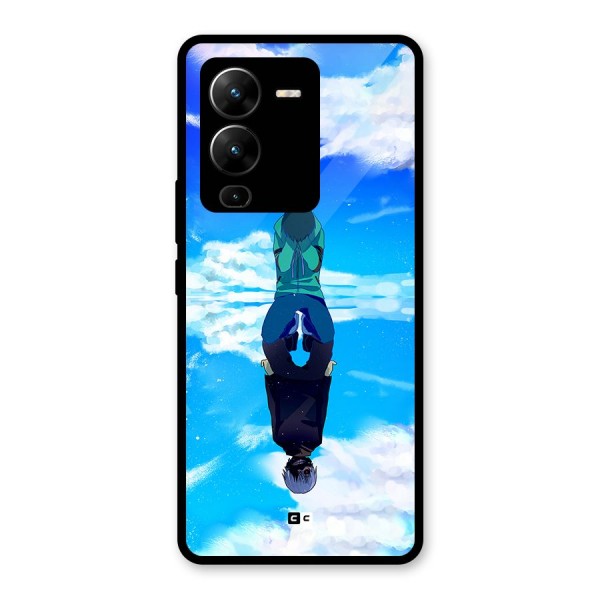 Ken Kaneki Reflection Glass Back Case for Vivo V25 Pro