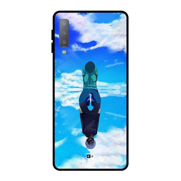 Ken Kaneki Reflection Metal Back Case for Galaxy A7 (2018)