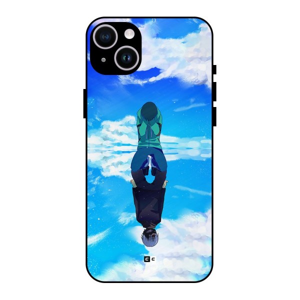 Ken Kaneki Reflection Metal Back Case for iPhone 14 Plus