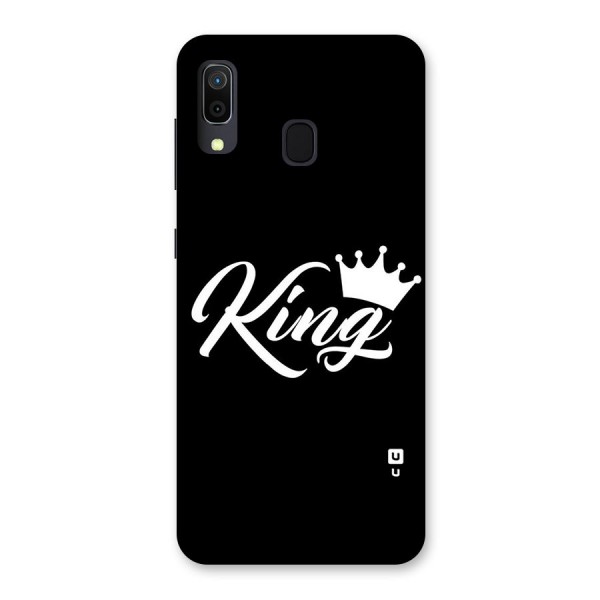 King Crown Typography Back Case for Galaxy A20