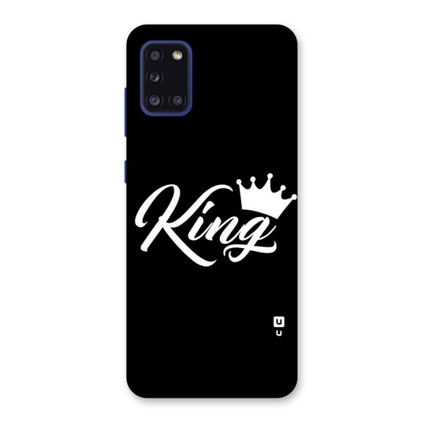 King Crown Typography Back Case for Galaxy A31