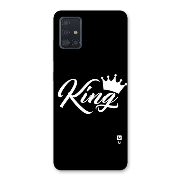 King Crown Typography Back Case for Galaxy A51