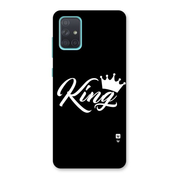 King Crown Typography Back Case for Galaxy A71