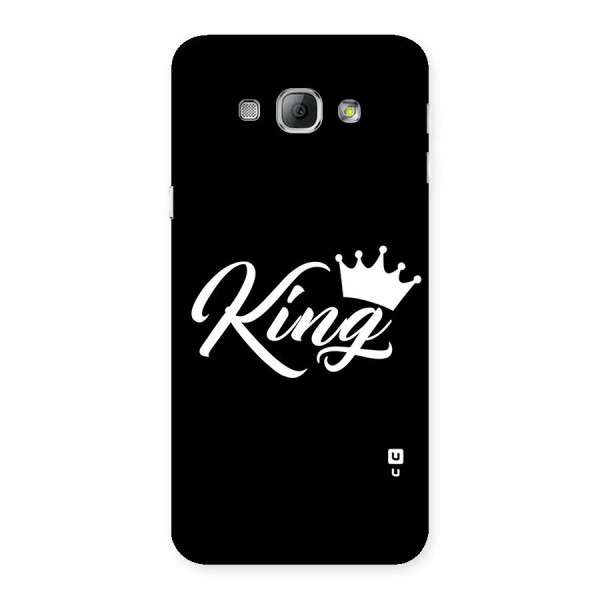 King Crown Typography Back Case for Galaxy A8