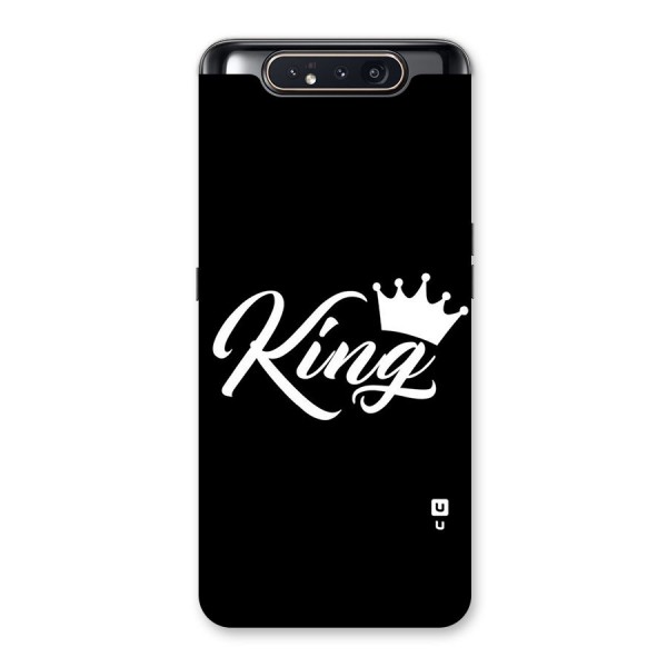 King Crown Typography Back Case for Galaxy A80