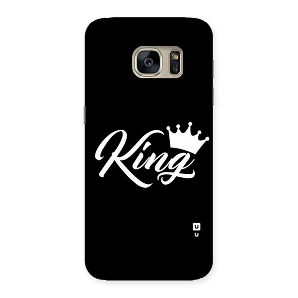 King Crown Typography Back Case for Galaxy S7