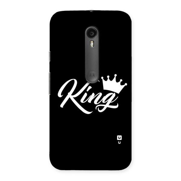 King Crown Typography Back Case for Moto G3