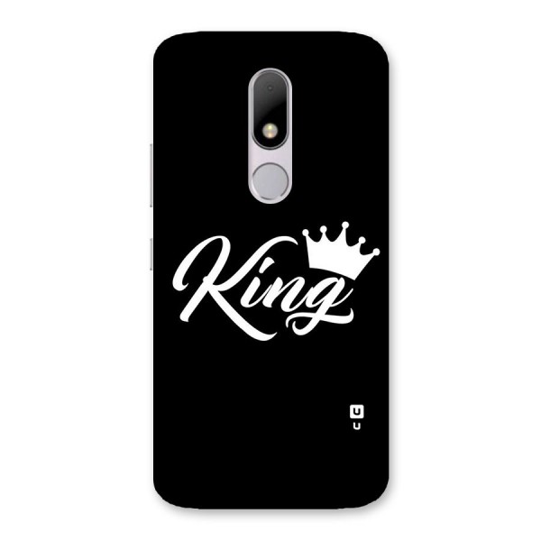 King Crown Typography Back Case for Moto M