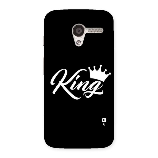 King Crown Typography Back Case for Moto X