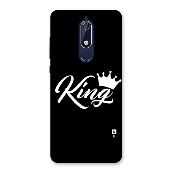 King Crown Typography Back Case for Nokia 5.1