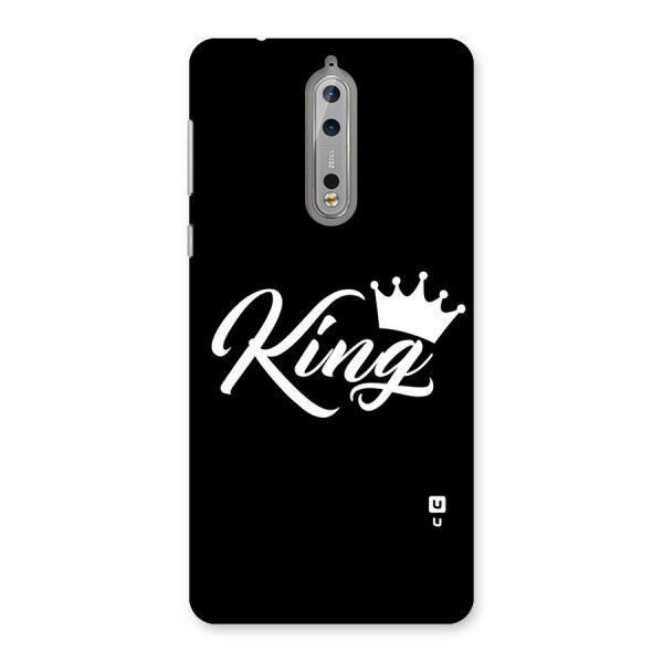 King Crown Typography Back Case for Nokia 8