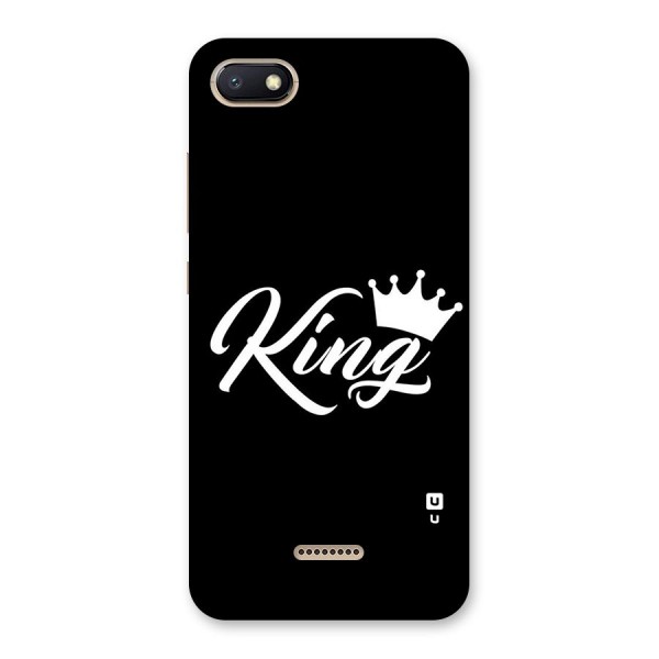 King Crown Typography Back Case for Redmi 6A