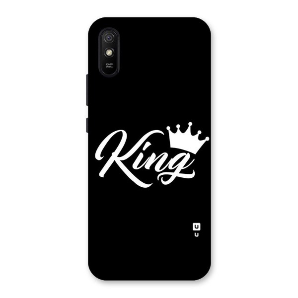 King Crown Typography Back Case for Redmi 9A