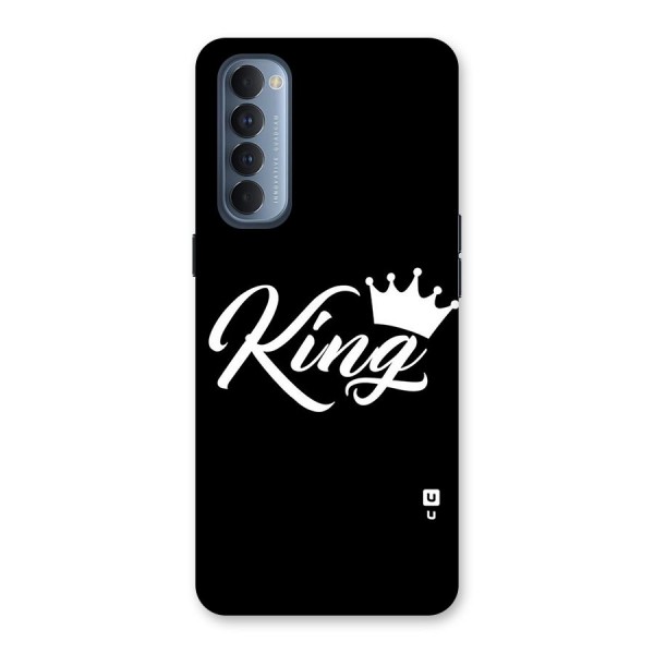 King Crown Typography Back Case for Reno4 Pro