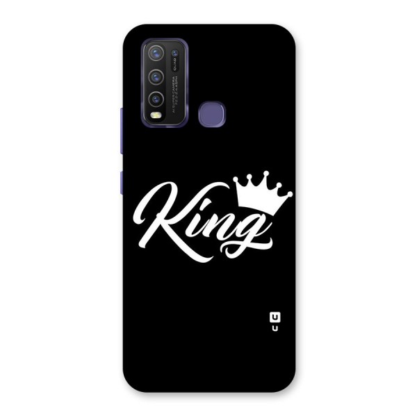 King Crown Typography Back Case for Vivo Y30