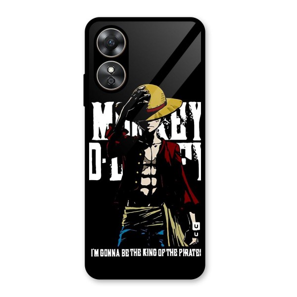 King Of Pirates Glass Back Case for Oppo A17